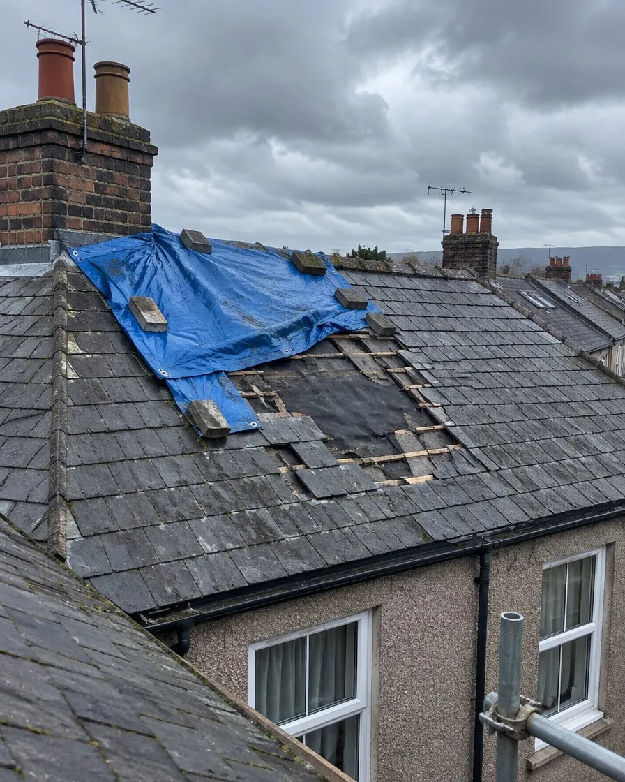 Storm damage and insurance work in Sidmouth